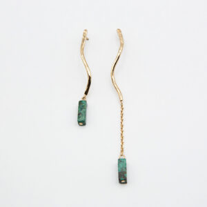 Boucle d'oreille Unda - Verde
